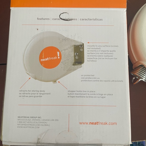 Retractable Clothesline - Cream - Picture 2 of 2